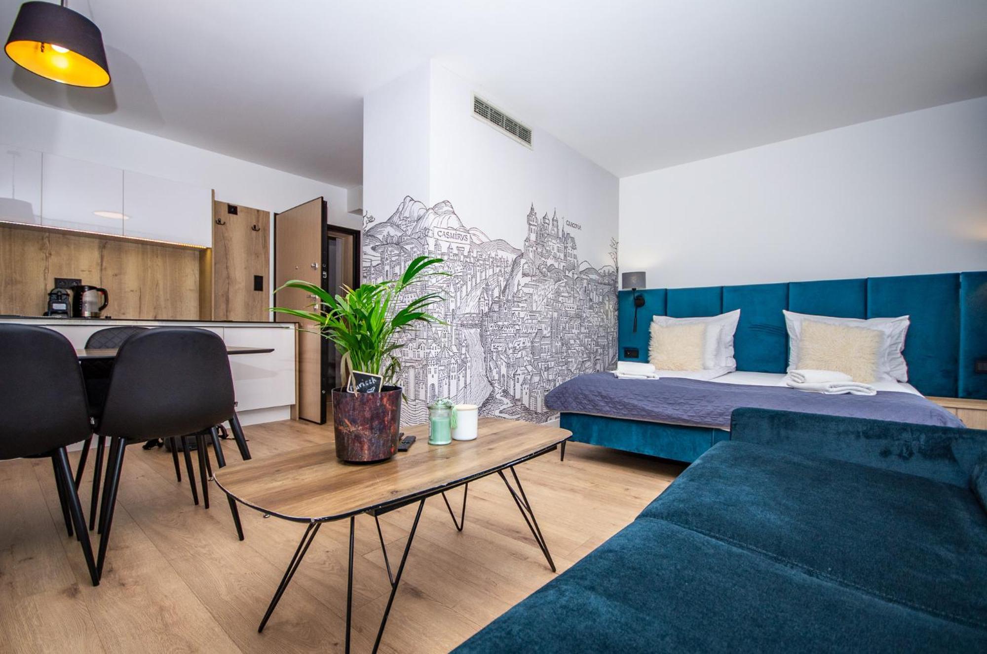 Inpoint Apartments G15 Near Old Town & Kazimierz District & Parking Option Krakov Pokoj fotografie